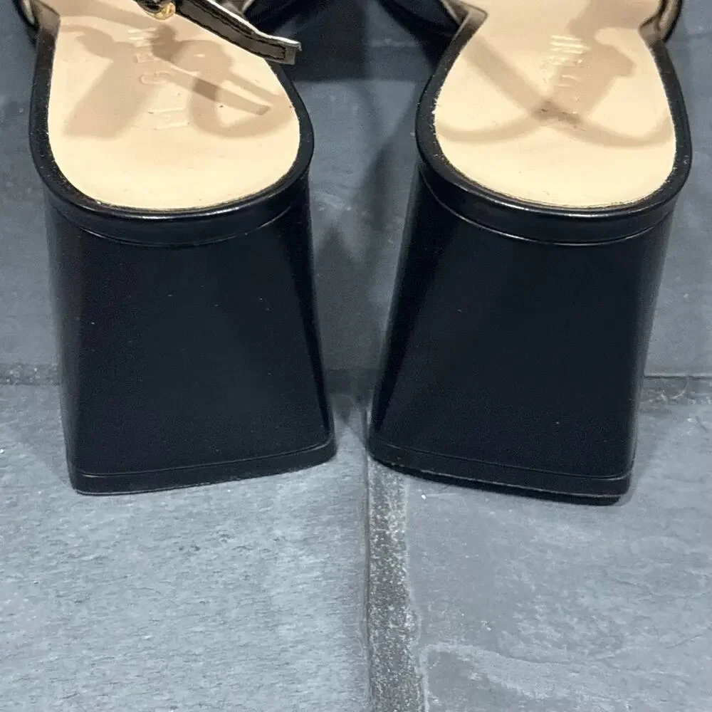 M. Gemi Casimira Black Leather Sling-back Heel - 36.5 (US 6.5)